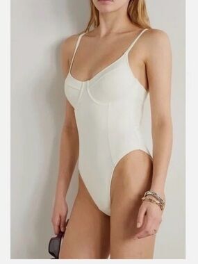 Good American Rib Sport High Cut Swimsuit